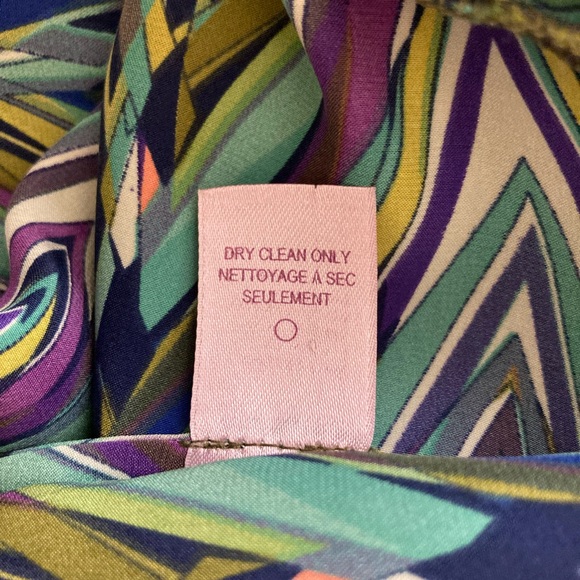 BNWOT CHRISTIANE CELLE CALYPSO Multi-Coloured Silk Dress, size S - Picture 7 of 7